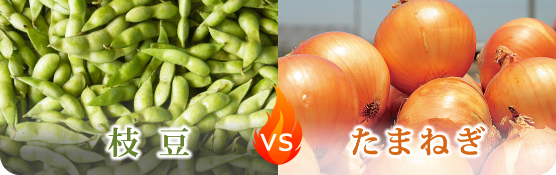 枝豆VSたまねぎ