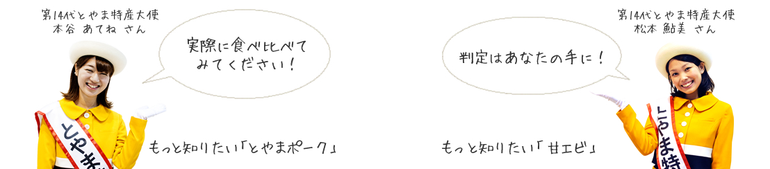 実際に食べ比べてみてください！判定はあなたの手に！