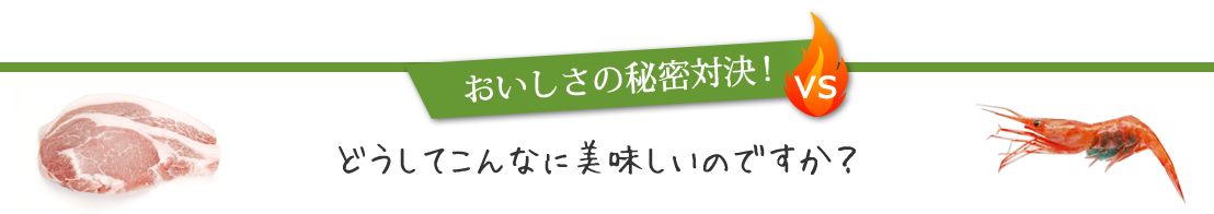 おいしさの秘密対決！