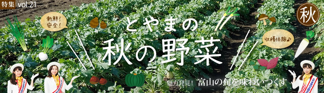 vol.21　とやまの秋の野菜特集